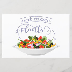 Essen Sie mehr Pflanze Frischsalat Motivation Buch