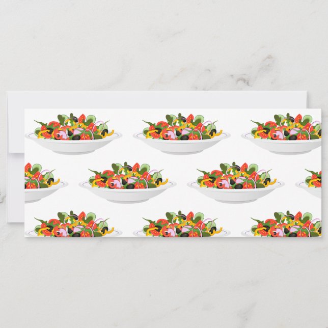 Essen Sie mehr Pflanze Frischsalat Motivation Buch Einladung (Vorderseite)