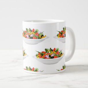 Essen Sie mehr Pflanze Frischsalat Motivation Buch Jumbo-Tasse