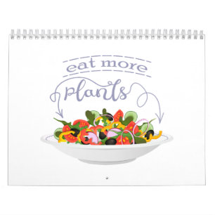 Essen Sie mehr Pflanze Frischsalat Motivation Buch Kalender