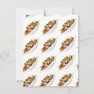 Essen Sie mehr Pflanze Frischsalat Motivation Buch Karte