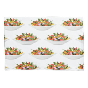 Essen Sie mehr Pflanze Frischsalat Motivation Buch Kissenbezug