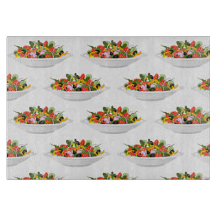 Essen Sie mehr Pflanze Frischsalat Motivation Buch Schneidebrett