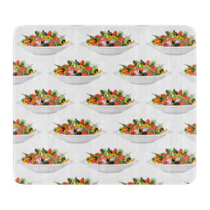 Essen Sie mehr Pflanze Frischsalat Motivation Buch Schneidebrett