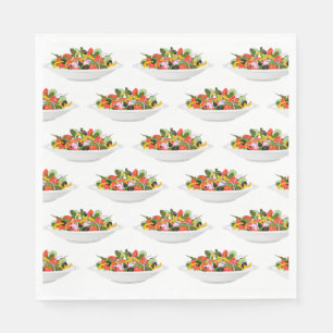 Essen Sie mehr Pflanze Frischsalat Motivation Buch Serviette