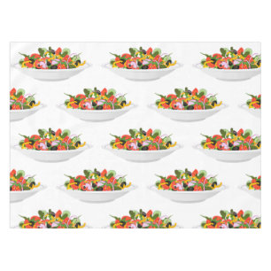 Essen Sie mehr Pflanze Frischsalat Motivation Buch Tischdecke
