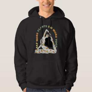 Essen Sie mehr Pflanze mehr Yoga Welt Vegetarier-T Hoodie