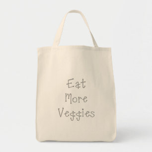 Essen Sie mehr Veggies-Einkaufstasche Tragetasche