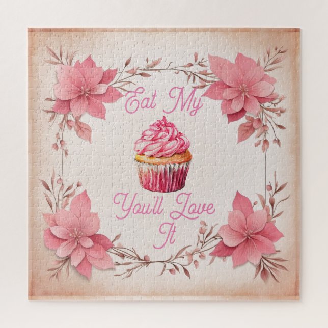 Essen Sie mein Muffin Jigsaw Puzzle (Vertikal)