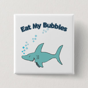 Essen Sie meine Blasen Button