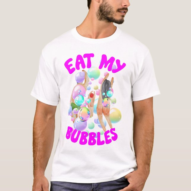 Essen Sie meine Bubbles: Sommerschwimmen T-Shirt (Vorderseite)