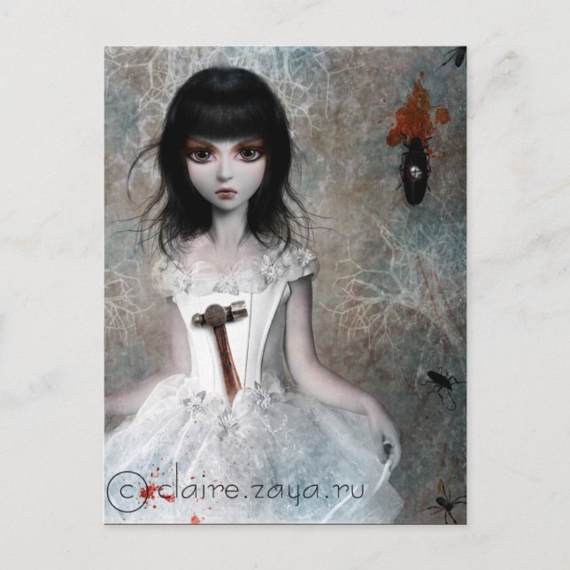 Essen Sie meine Marmelade nicht Postkarte (Vorderseite)