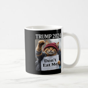 Essen Sie mir keine Katzen für Trump 2024 Kaffeetasse