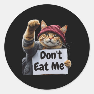 Essen Sie mir keine Katzen für Trump 2024 Trump od Runder Aufkleber