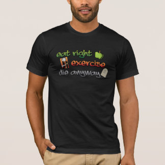 ESSEN Sie NACH RECHTS, TRAINIEREN Sie, die T-Shirt