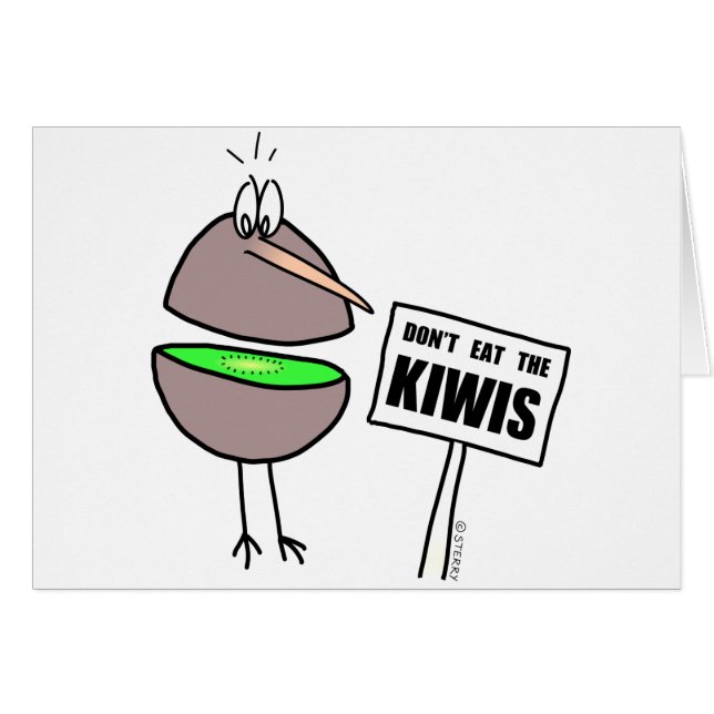 Essen Sie nicht die Kiwis (Vorderseite (Horizontal))