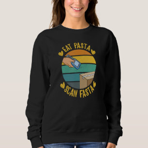 Essen Sie Pasta Scan Fasta Angebot für eine Postam Sweatshirt