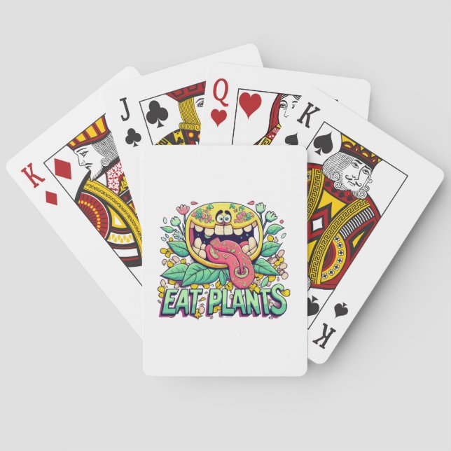 Essen Sie Pflanze Spielkarten (Rückseite)