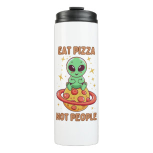 Essen Sie Pizza nicht Leute Thermosbecher
