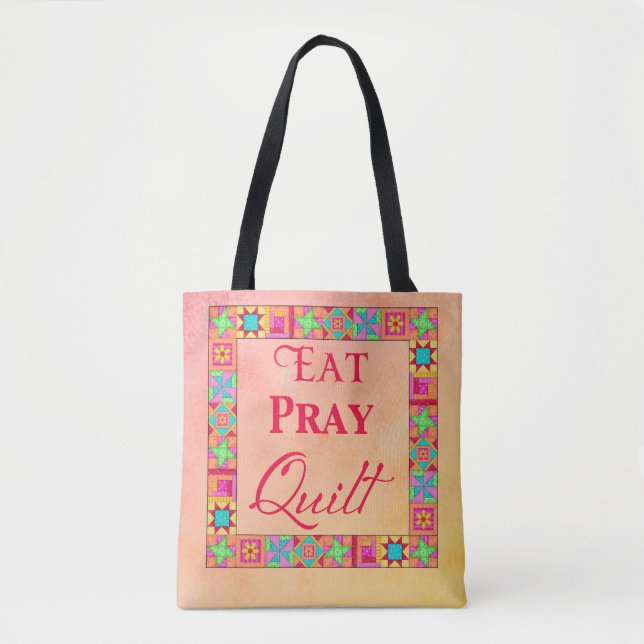 Essen Sie Pray Quilt farbenfrohe Patchwork MultiCo (Vorderseite)