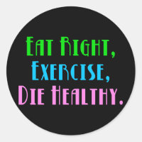 Essen Sie richtig Übung Die Gesund - Funny Dark Sp