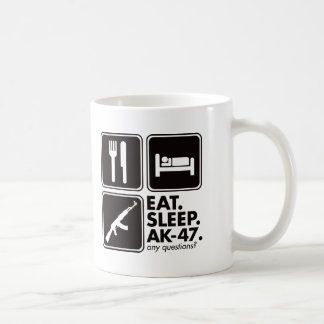 Essen Sie Schlaf AK-47 - Schwarzes Tasse
