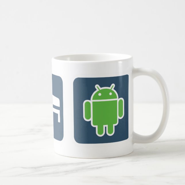 Essen Sie. Schlaf. Android Tasse (Rechts)