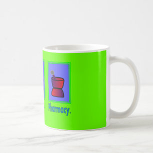 Essen Sie Schlaf-Apotheken-Apotheker-Geschenke Kaffeetasse