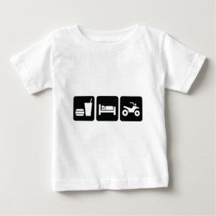 Essen Sie Schlaf ATV Baby T-shirt