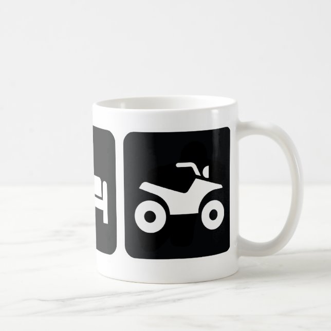 Essen Sie Schlaf ATV Kaffeetasse (Rechts)