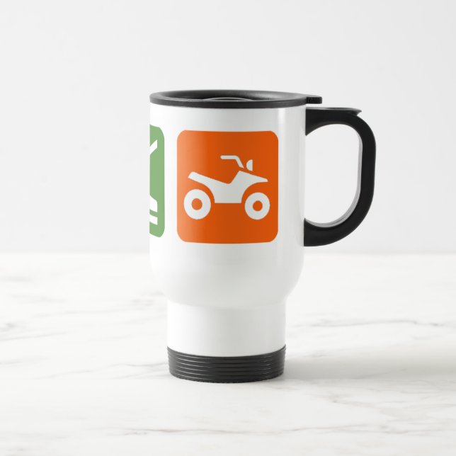 Essen Sie Schlaf ATV Reisebecher (Rechts)