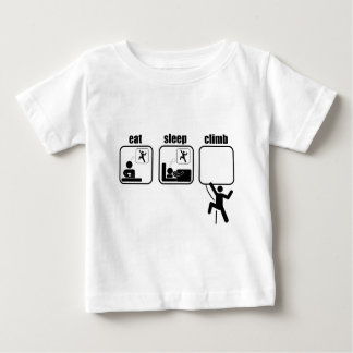 Essen Sie. Schlaf. Aufstieg Baby T-shirt