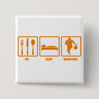 Essen Sie Schlaf-Basketball Button