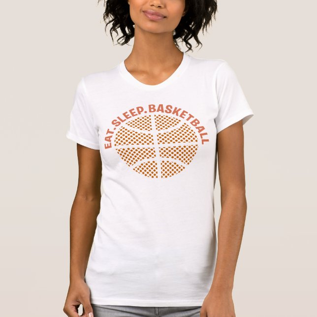 ESSEN SIE SCHLAF-BASKETBALL T-Shirt (Vorderseite)