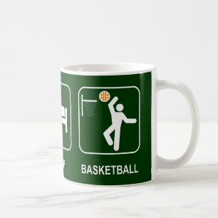 Essen Sie Schlaf-Basketball-Tasse Tasse