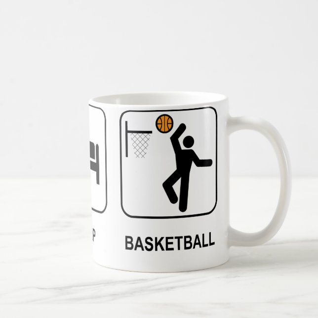 Essen Sie Schlaf-Basketball-Tasse Tasse (Rechts)