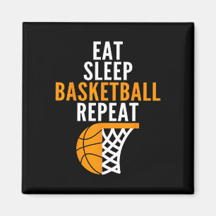 Essen Sie Schlaf Basketball wiederholen Feld Spiel Magnet