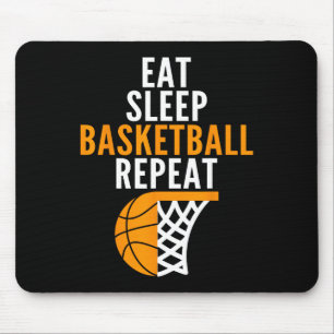 Essen Sie Schlaf Basketball wiederholen Feld Spiel Mousepad