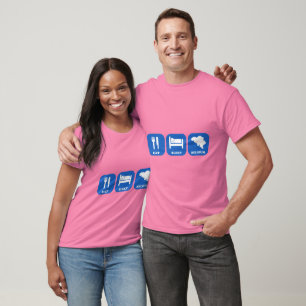 Essen Sie Schlaf Belgien T-Shirt
