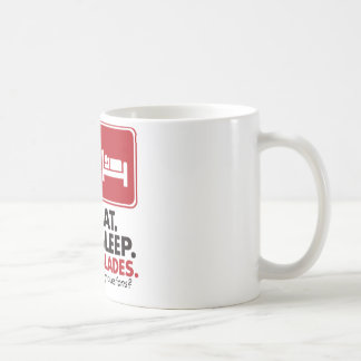 Essen Sie Schlaf-Blätter - Rot Kaffeetasse