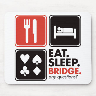 Essen Sie Schlaf-Brücke Mousepad