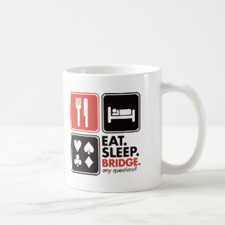 Essen Sie Schlaf-Brücke Tasse