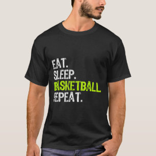 Essen Sie Schlaf Bysketbyll Wiederholen Player Spa T-Shirt