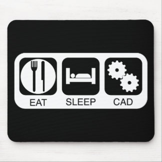 Essen Sie Schlaf CAD Mousepad