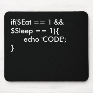 Essen Sie. Schlaf. Code Mousepad