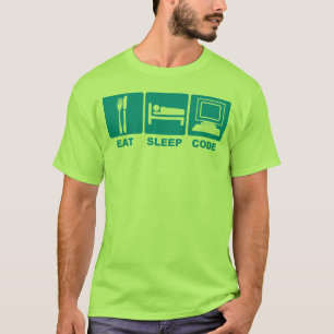 Essen Sie Schlaf-Code-T - Shirt