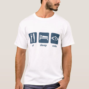Essen Sie Schlaf-Code T-Shirt