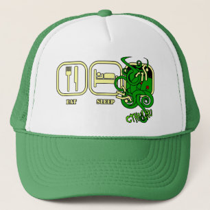 Essen Sie - Schlaf - Cthulhu Hut Truckerkappe