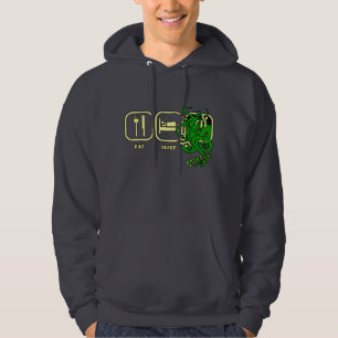 Essen Sie - Schlaf - Cthulhu mit Kapuze Sweatshirt