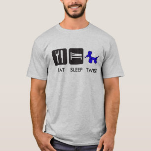 Essen Sie Schlaf-Drehung T-Shirt